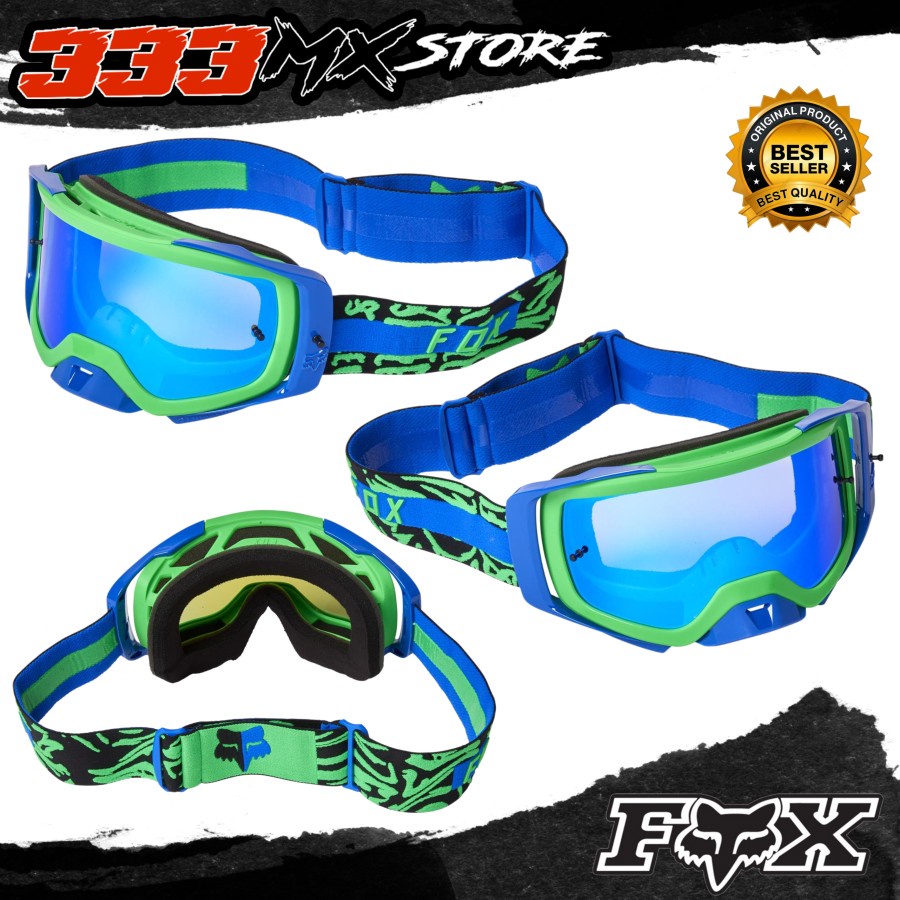 GOGGLE FOX AIRSPACE PERIL SPARK FLO GREEN GOGGLE FOX TRAIL ORIGINAL