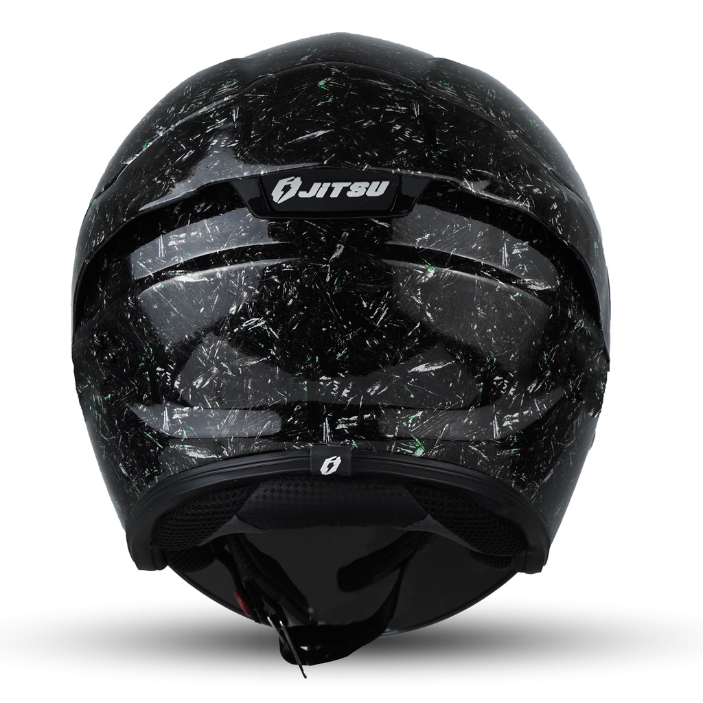 HELM JITSU JS1 SERIES CARBON MOTIF WARNA PREMIUM SNI