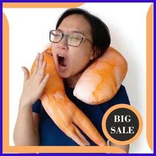 Bantal Leher Udang Seafood Bantal Kepala udang Goreng Bantal Jumbo 1M4R23 perkakas