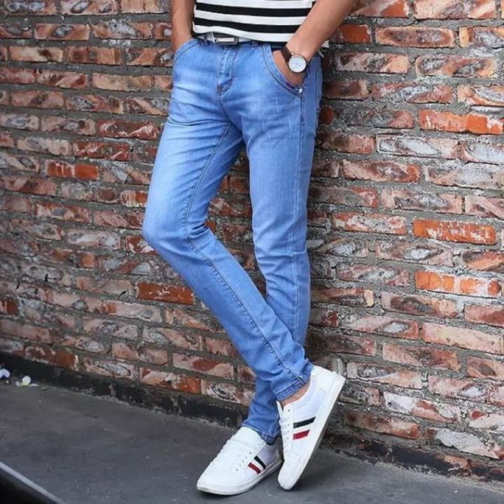 Celana Jeans Pria Pensil Skinny Bahan Melar Slim Fit  Celana Panjang Jeans pria kekinian