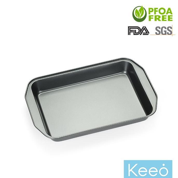 Keeo 34 cm Loyang Kue Anti Lengket Teflon Kotak Persegi 34 x 20 x 5