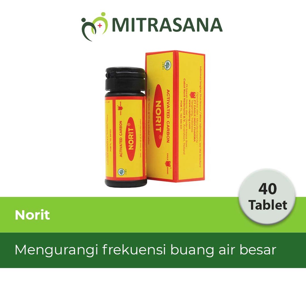 Norit 40 Tablet - Obat Diare Karbon Aktif