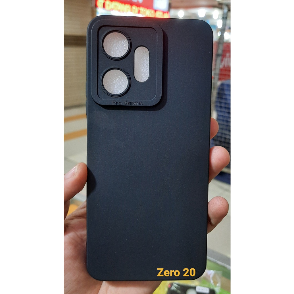 CASE INFINIX HOT 20i SILIKON ZERO 20 SOFTCASE SOFT FULL BLACK