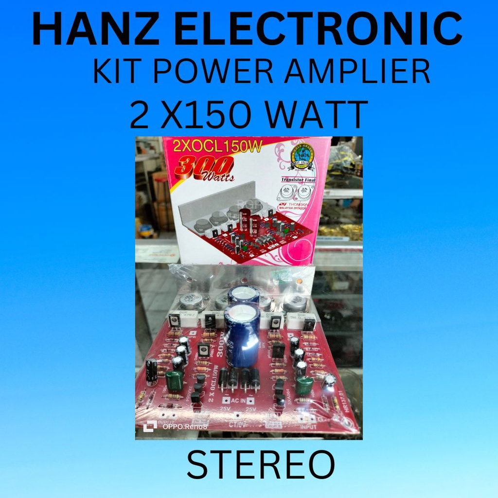 KIT POWER 2 X OCL 150 WATT 300 WATT TRANSITOR JENGKOL