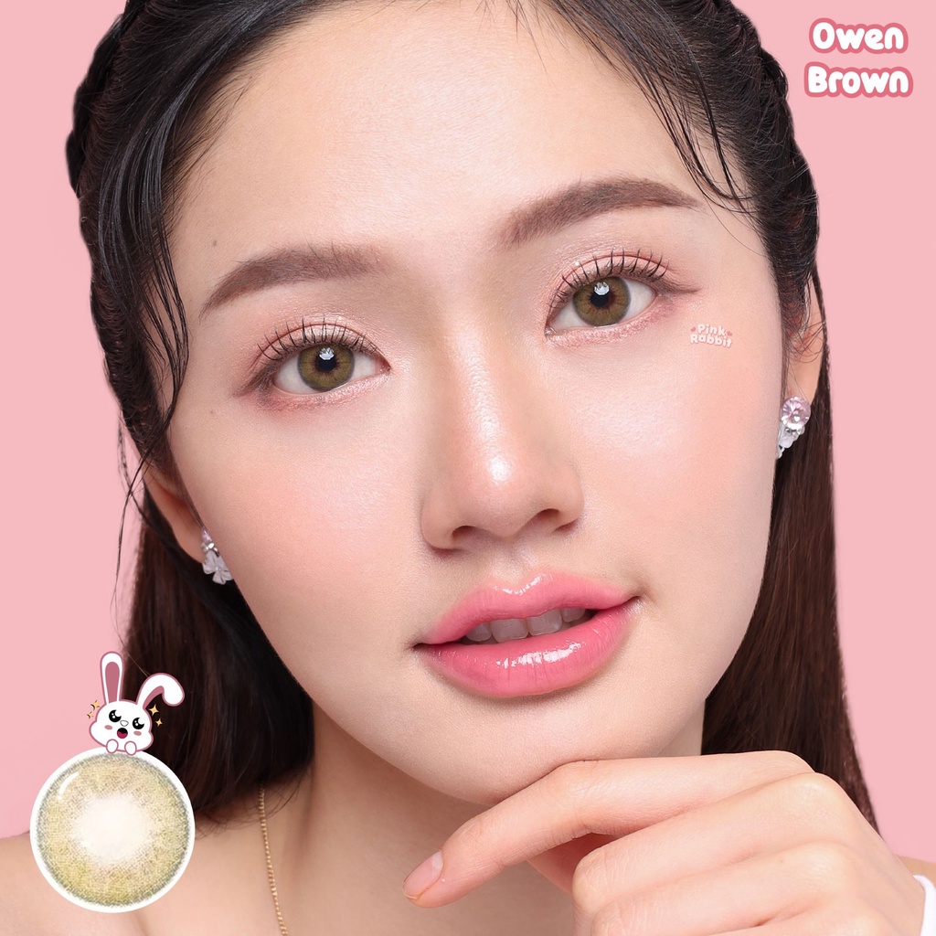 PINKRABBIT Softlens Owen Brown (Normal, Minus 0.5 s/d 10.00)