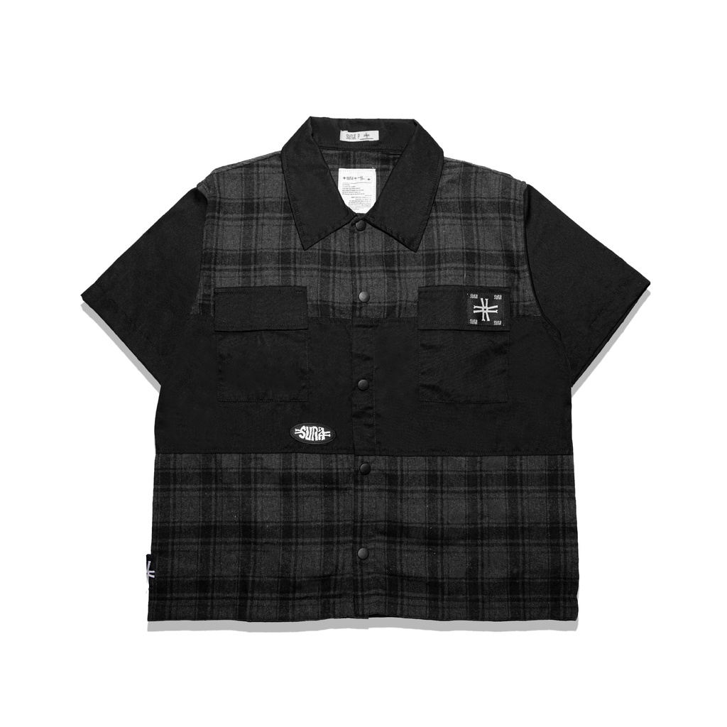 Sura Positiva - Work Shirt (Terry) Plaid Black