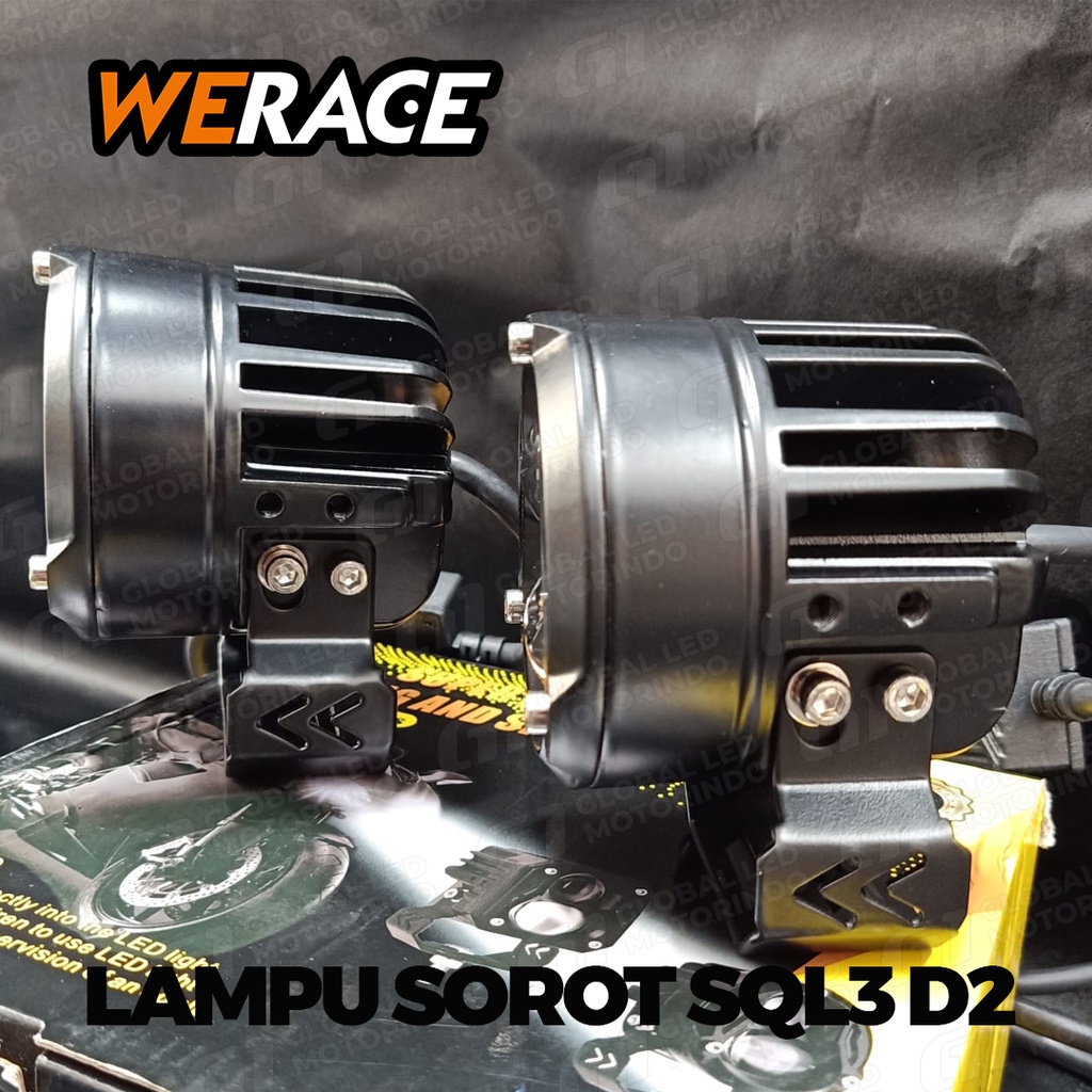 [WERACE] LAMPU TEMBAK LED CREE LASER FOGLAMP SUPERBRIGHT DRIVING SPOTLIGHT HARGA SATUAN