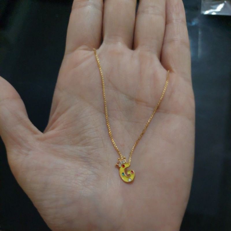 Kalung anak miku-miku Huruf G kadar 420 UBS 9K