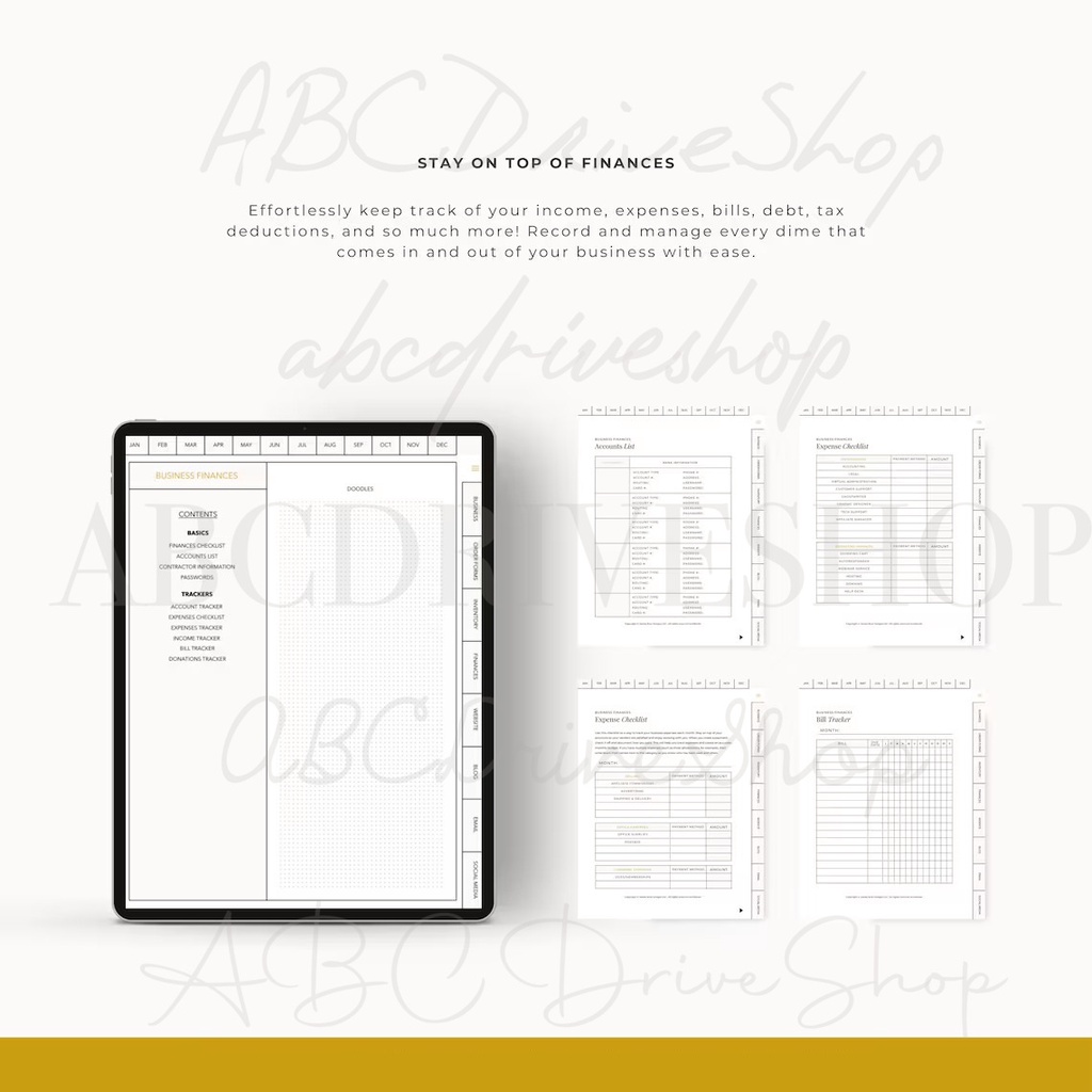 Digital Planner &amp; Journal - Ultimate Bussiness &amp; Social Media Planner