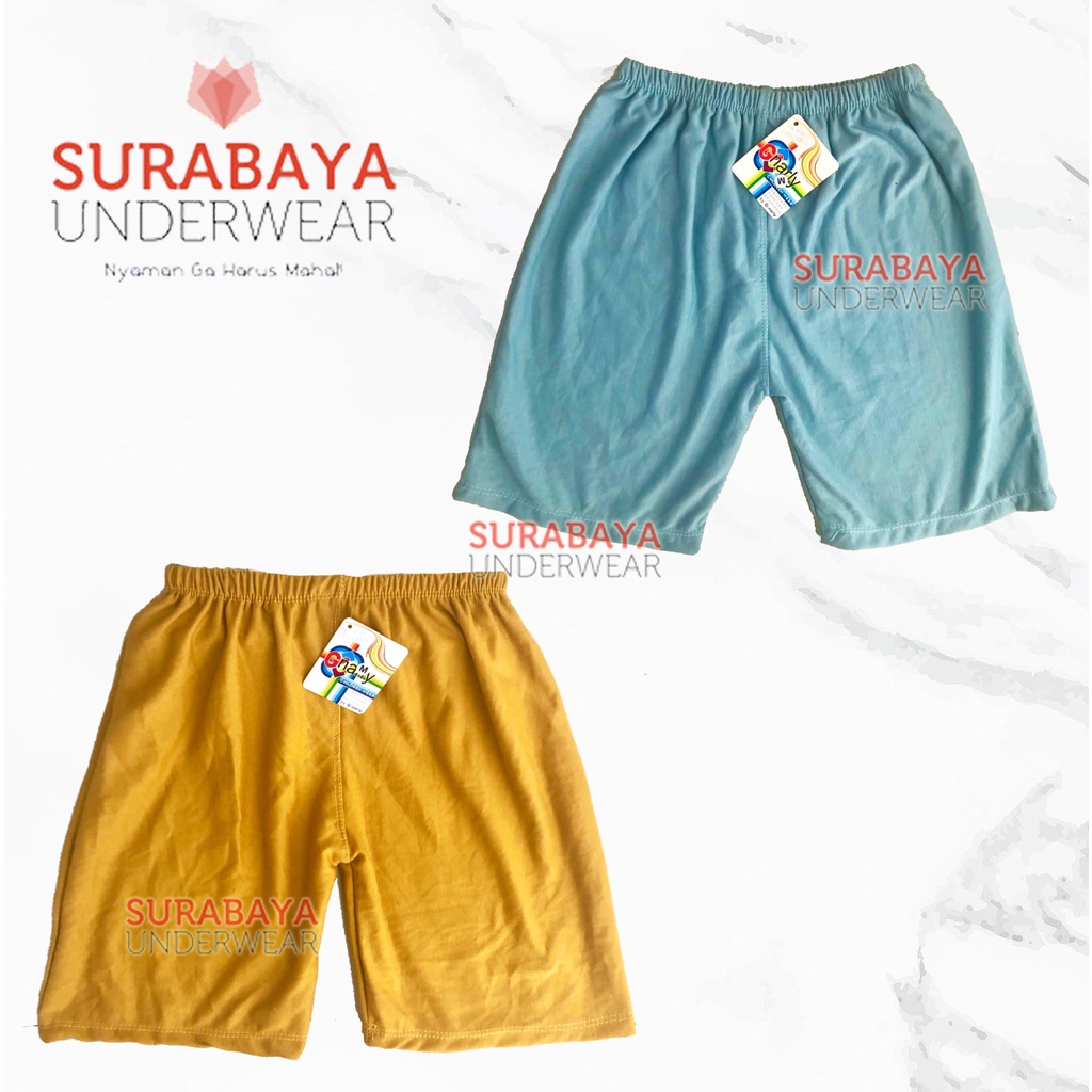 SHORT HARIAN ANAK MOTIF DAN POLOS BERKARET UTK ANAK SD SAMPAI SMA