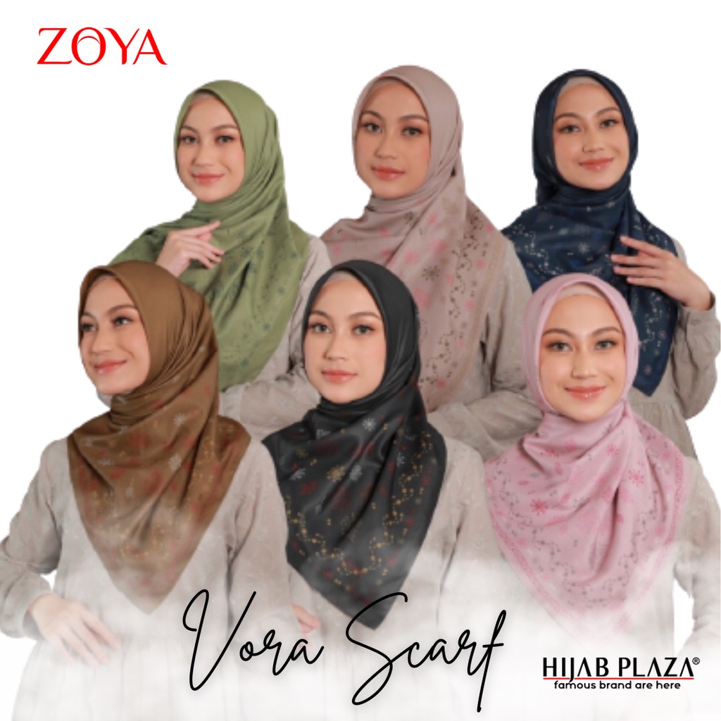 Hijab Segiempat ZOYA Vora Scarf Terbaru