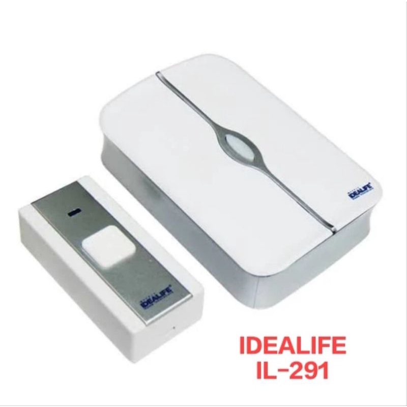 IDEALIFE DOORBELL IL 291 PUTIH WIRELESS 1 TOMBOL