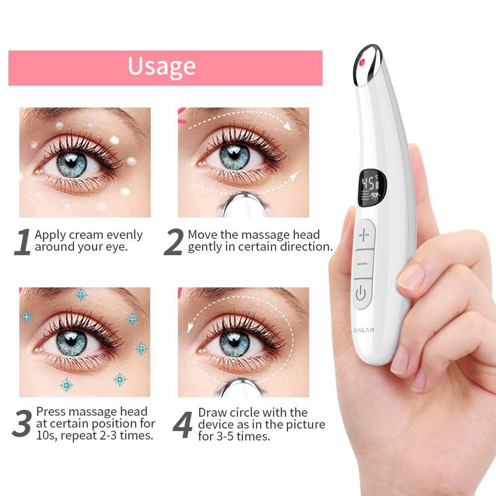 [COD] Face Lift and Eye Mini Massage Pen Pena Pijat Wajah Setrika Battery Powered Microseismic Anti Aging Penuaan Keriput Perawatan Salon Kacamata Pijatan Elektrik Pen Eye Massager