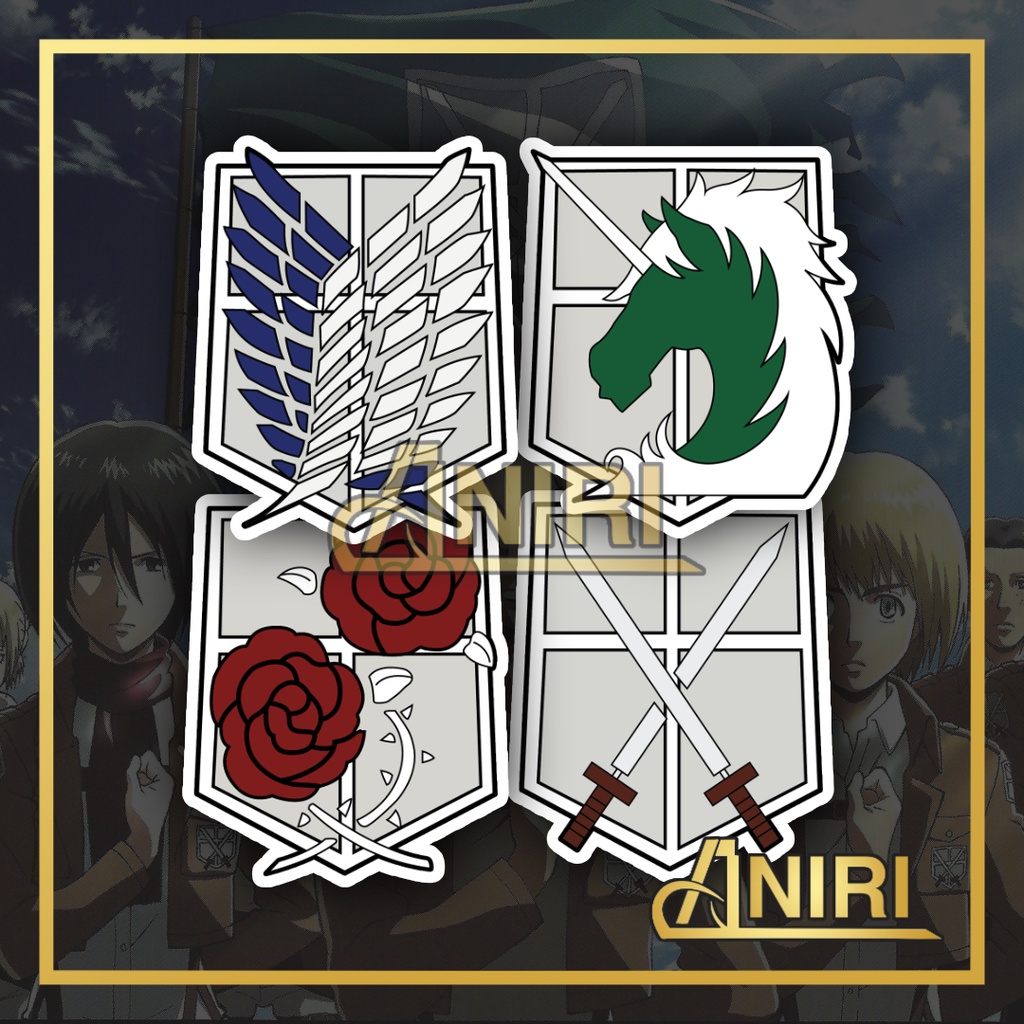 

Stiker Logo Anime Attack on Titan