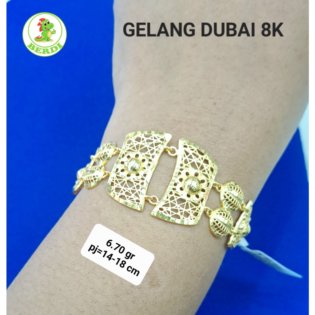 Gelang dubai fashion kadar 375 8karat