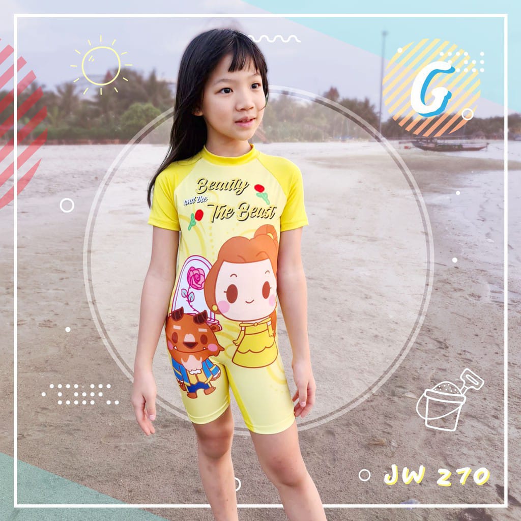 Baju Renang anak perempuan Junior Wardrobe Vol. 2 Motif Unicorn &amp; JW-270