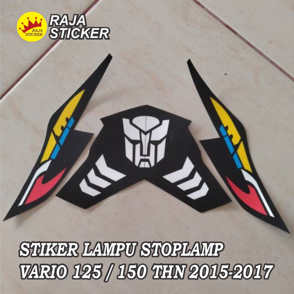 STIKER LAMPU BELAKANG STOPLAMP VARIO 2016 2017 LENGKAP SAMA SEIN