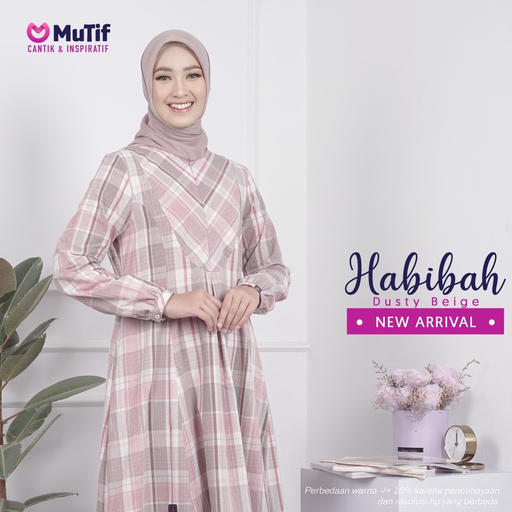 MUTIF TERBARU HABIBAH DUSTY BEIGE