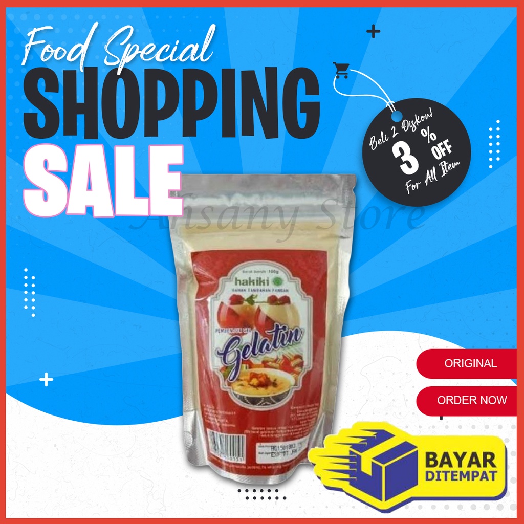 

Gelatin Bubuk Halal Hakiki 100gr