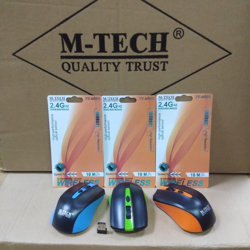 Mouse Wireless / Mouse USB M-TECH ORIGINAL Quality Trust SY-6005 For PC &amp; Laptop Receiver USB