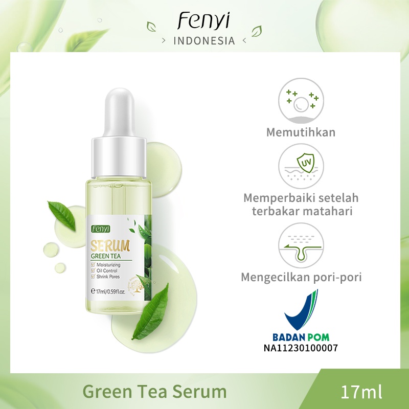 BPOM Fenyi Green Tea Mud Mask Cleansing Blackhead Remove Acne Serum 2pcs