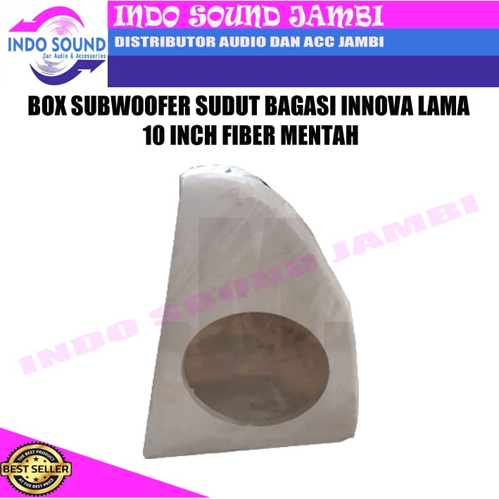 BOX SUBWOOFER SUDUT BAGASI INNOVA LAMA 10 INCH FIBER MENTAH