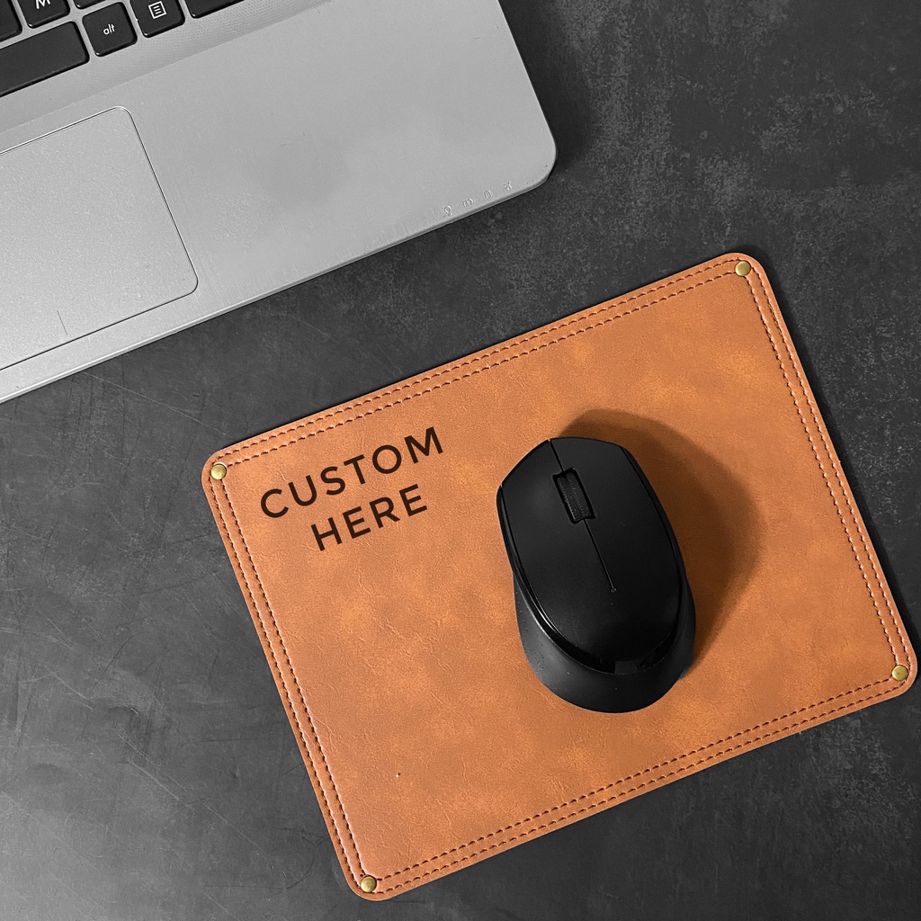 Mouse Pad alas mouse pointer leather premium CUSTOM LASER (TUFFEL)