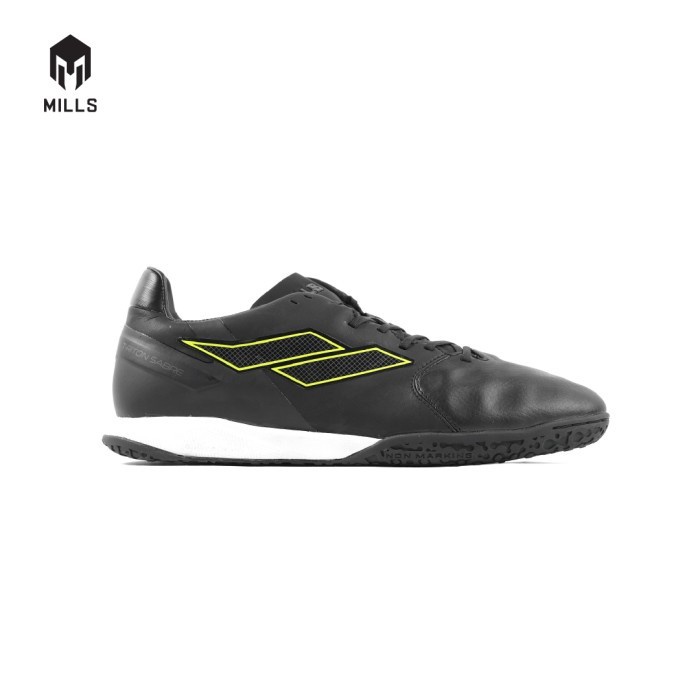 {MentariStore} MILLS Sepatu Futsal T-RITON SABRE IN Black/White/Neon 9400401 - 45 Murah