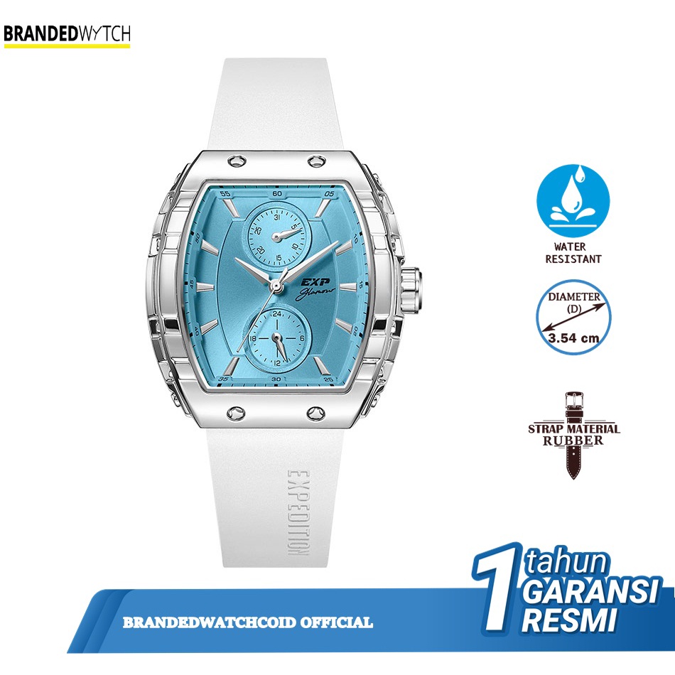 Jam Tangan Expedition E 6782 Wanita Tali Rubber Original