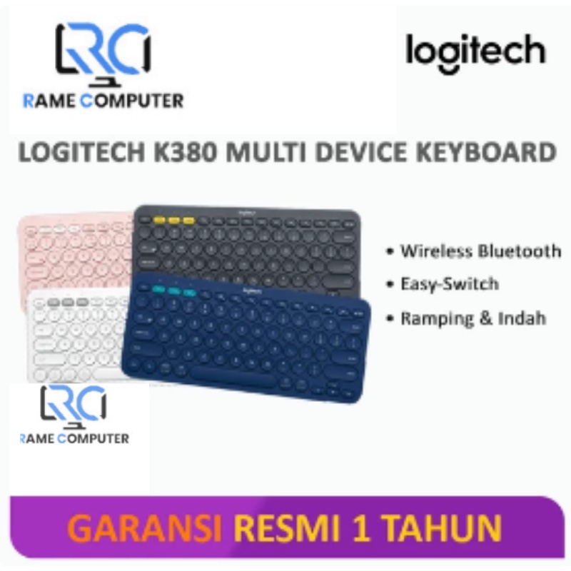 Logitech K380 Bluetooth Keyboard For Windows, Mac, Android, iPad Multi-Device