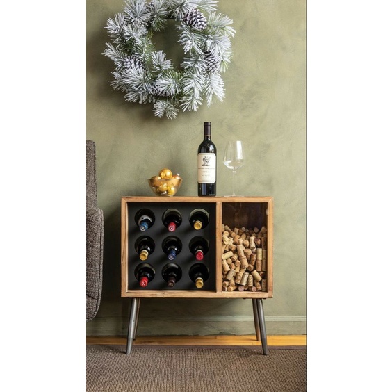 Tempat Wine Aesthetic // Botol minum // Botol minum Wine// Tempat wine kayu