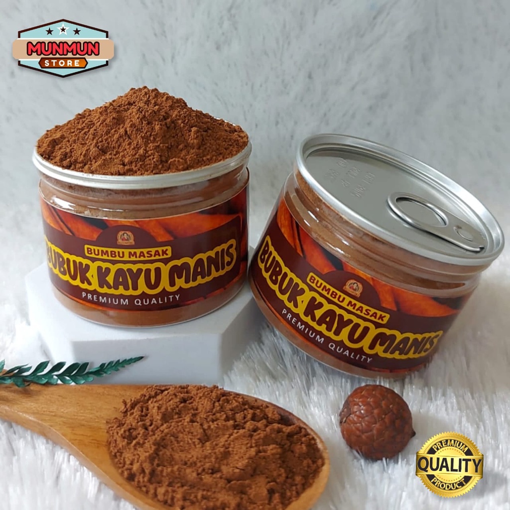 

Pet Can Rempah Bubuk Kayu Manis Pure Cinnamon Powder Kualitas Premium