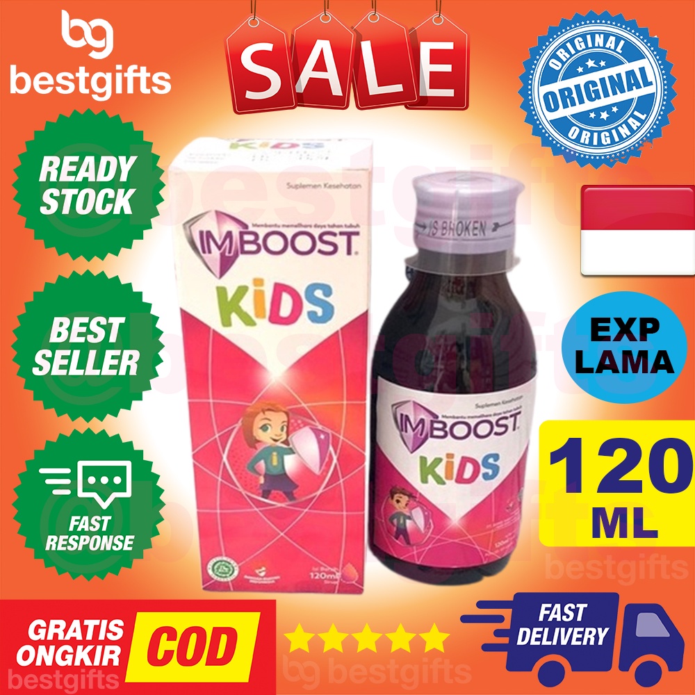 IMBOOST KIDS SYRUP 120ML IMMUNE BOOSTER SIRUP ANAK IMUN DAYA TAHAN TUBUH BAYI TIDAK MUDAH SAKIT 120 ML