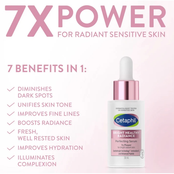 CETAPHIL BRIGHT HEALTHY RADIANCE PERFECTING SERUM 30ML BARU