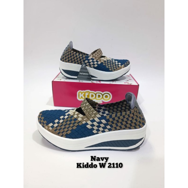 Sepatu Rajut KIDDO W2110 WEDGES ORIGINAL