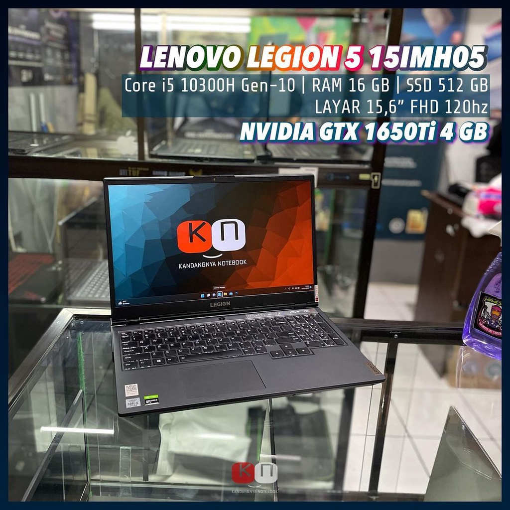 LENOVO LEGION 5 15IMH05 i5 10300H GEN 10 RAM16/512SSD NVIDIA GTX 1650Ti 15,6inci