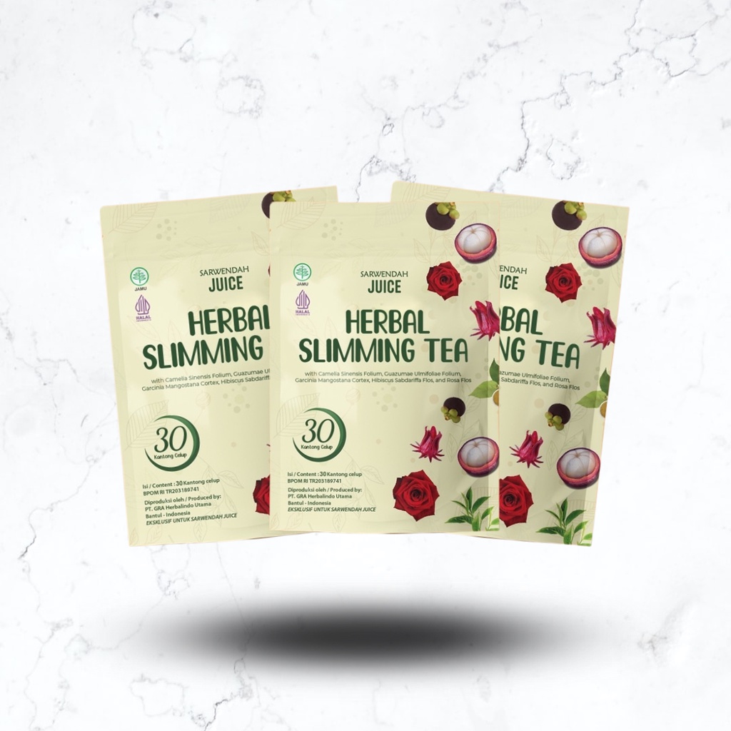 [ FREE GIFT ] Herbal Slimming Tea By Sarwendah - Teh Menurunkan Berat Badan Menahan Nafsu Makan