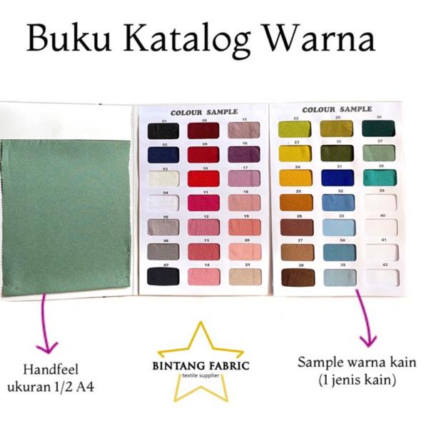 

Super Promosi Buku Katalog Warna Kain Bintang Fabric