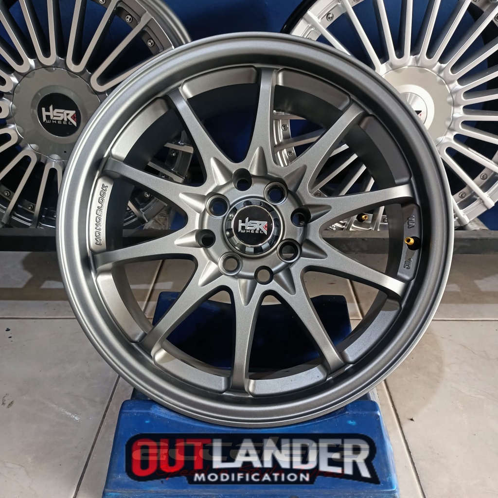 Velg CE28 Ring 16 Grey HSR HIROSHIMA R16 Mobil Brio Sigra Calya Avanza Livina