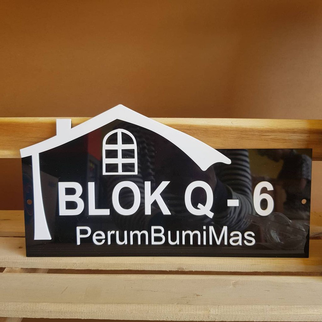 Nomor Rumah Akrilik Custom