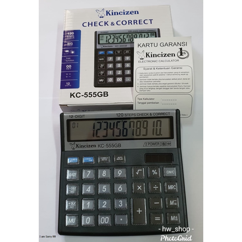 

Kalkulator Kincizen KC 555GB