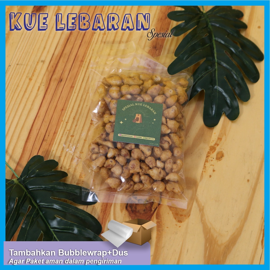 

Kacang Bandung Kacang Tepung Bima Kemasan 100gr - Kacang tepung renyah - Spesial Kue Lebaran