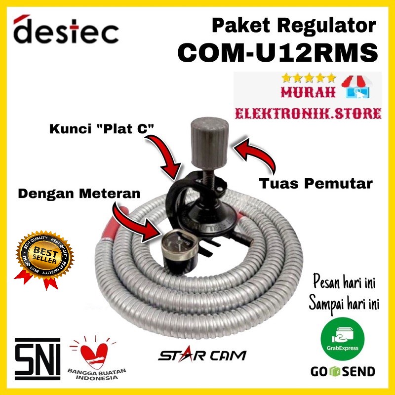 Destec COM-U12RMS / COM-201MSS - Paket Regulator Meter dan Selang