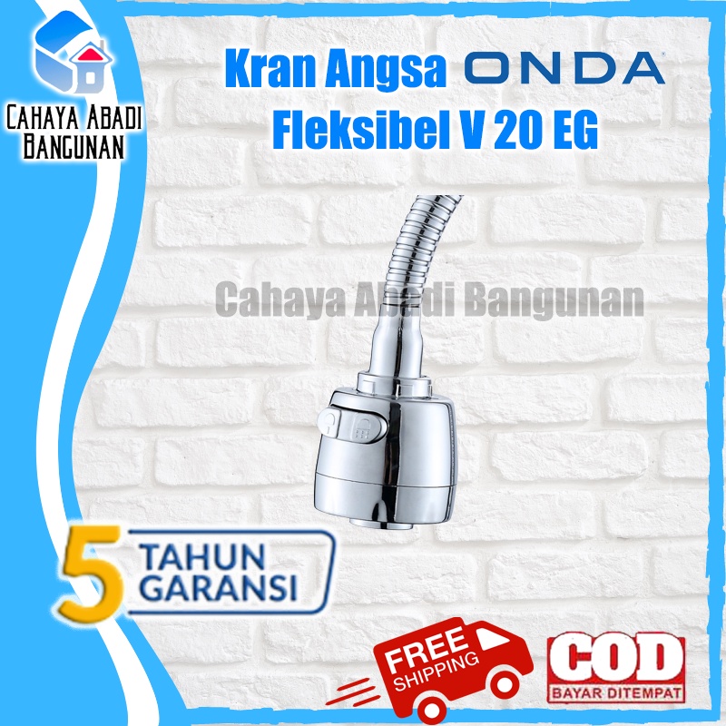 Kran Dapur Cuci Piring Angsa Tembok Fleksibel V 20 EG 1/2&quot; ONDA