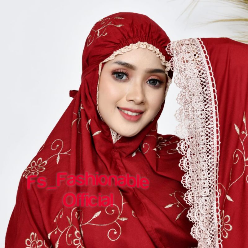 Mukena Gracella Full Bordir - Dewasa