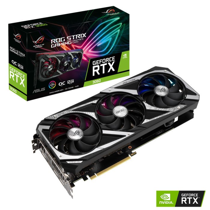 ASUS ROG Strix NVidia GeForce RTX 3060 - 12GB GDDR6 OC - Vga Card
