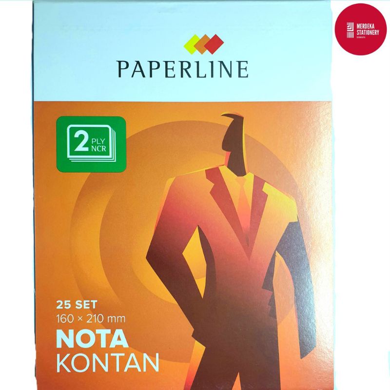 Nota kontan paperline besar 2PLY NCR rangkap 2 25set