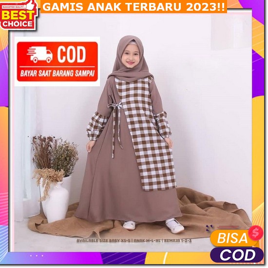 Abaya Diva Kids Bahan Jersey Mix Ceruty Bordir + Payet Dress Muslim Anak Terbaru 2023 Import Gamis F