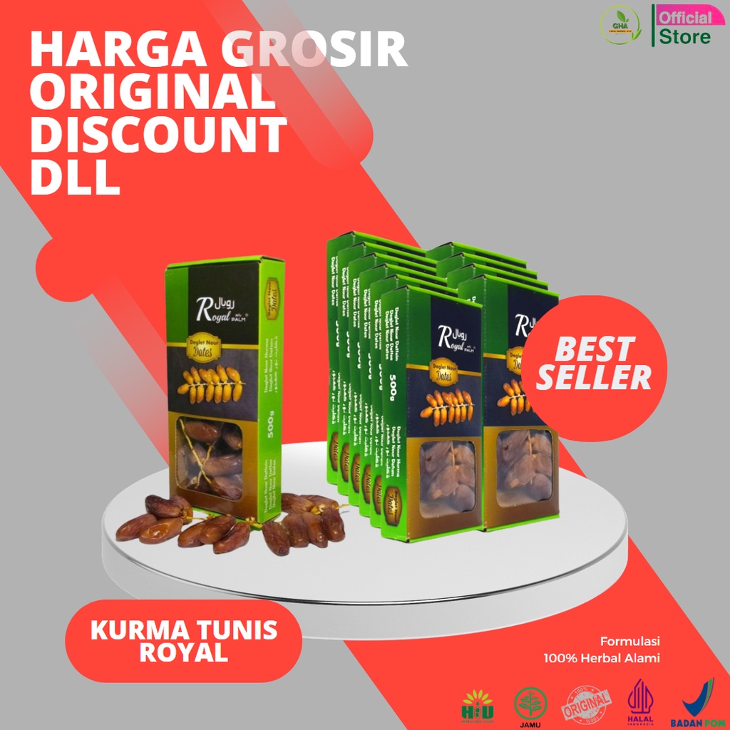 

Kurma Tangkai Tunis Royal 500gr Premium