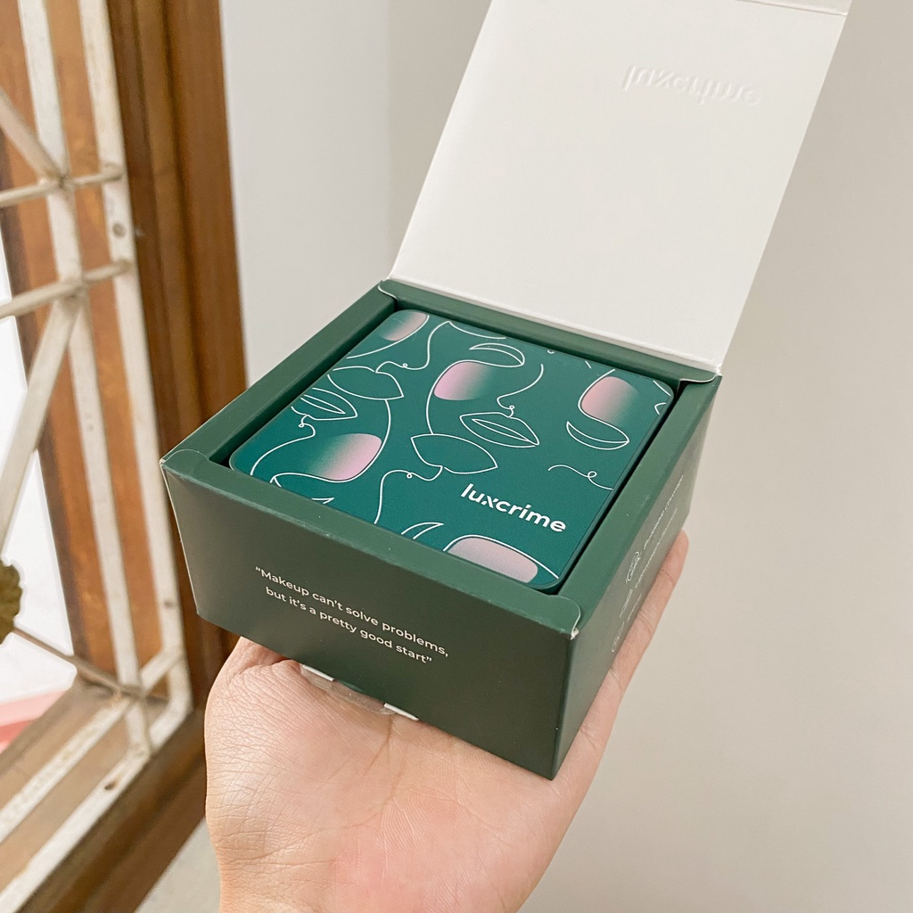 LUXCRIME 2nd Skin Luminous Cushion Fullsize + Refill [100% Ori + Baru]